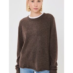 Reformation Brown Crew Neck Sweater